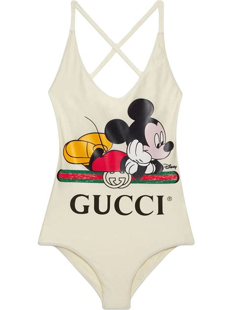 gucci one piece bathing suit|gucci mickey bikini.